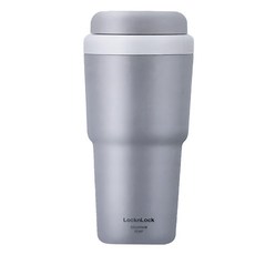 LocknLock 樂扣樂扣 初見彈跳保溫杯 鍍鈦 LHC3291GRY, 灰色, 480ml, 1個