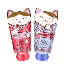 UNICAT 變臉貓 護手霜雙重奏禮盒，玫瑰香氛護手霜+藍風鈴香氛護手霜，40ml/1.4 fl.oz X 2入, 1盒