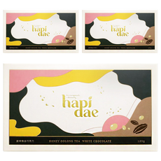 hapidae 蜜烏龍白巧克力, 小量包裝 方便攜帶, 120g, 3盒