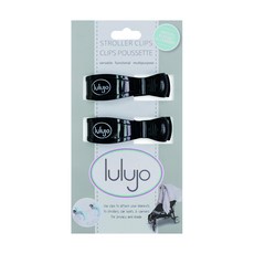 lulujo 多功能安全夾 嬰兒車夾, 黑, 1入
