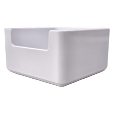 懶角落 抽屜組合收納盒 小號, 白色, 4個