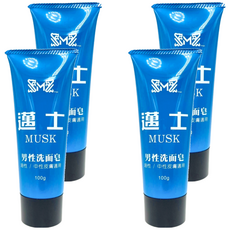 邁士 MUSK 男性洗面皂 油性/中性皮膚適用 - 100g, 4條