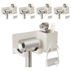 超級工廠 吹風機架 新款多功能 太空鋁材質 白色 5個