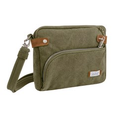 TRAVELON 3層弧型防盜斜背包/側背包/斜背包/背帶包 防割防搶