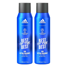 adidas 愛迪達 男用體香噴霧 歐足聯賽, 150ml, 2瓶