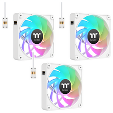 thermaltake 曜越 CT140 EX ARGB 反轉 磁吸快接風扇 白色 3個, CL-F195-PL14SW-A