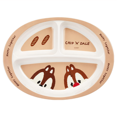 Skater M370 三格美耐皿餐盤 奇奇蒂蒂, 260 x 195 x 40mm, 1個