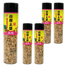 李家興 台灣花生 蔥辣口味, 230g, 5罐
