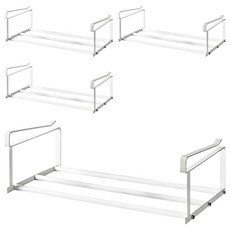 小麥購物 下掛式伸縮置物架 C459 769g, 白色, 4個