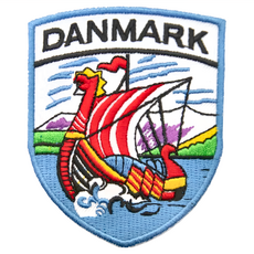 A-ONE 匯旺 地標造型刺繡 丹麥 龍舟節 7.5 X 6 CM, 彩色, 1個