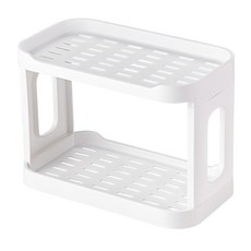 美得像專櫃 簡約桌面收納雙層, 1個, 白色