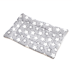 加厚寵物保暖墊 49 x 32cm 灰色白星 寵物舒適墊, 1個