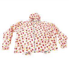 愛北鼻 親子同款加厚防水雨衣, 4XL碼(建議150~165cm), 花花小草莓