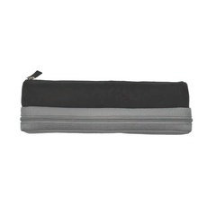 KOKUYO 國譽 雙層分類收納筆袋 互不打擾, 黑灰, 1個