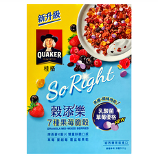 QUAKER 桂格 穀添樂七種果莓脆穀, 300g, 1盒