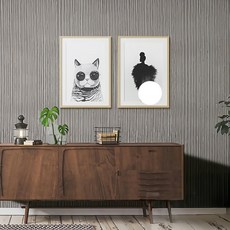 WA. WALL ART 歐風防水自黏壁紙 樹紋深灰 PVC材質, 60 x 300cm