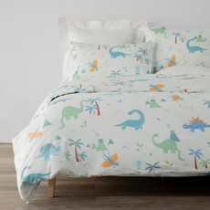 HOLA 和樂家居 純棉防蟎抗菌被套 1.02kg, 恐龍樂園