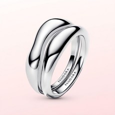 PANDORA 潘多拉 女款有機造型疊戴戒指