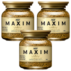 AGF MAXIM 咖啡粉, 80g, 1入, 3罐