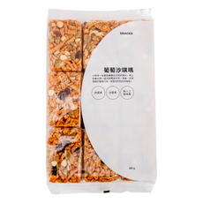 HOLA 和樂家居 黑糖沙琪瑪 葡萄堅果 30 x 4 x 18cm 9個, 360g, 1袋