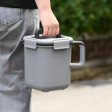 LocknLock 樂扣樂扣 雙把手廚餘回收桶 3L, 深灰色, 1個