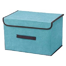 小麥購物 布藝摺疊收納箱 C257, 藍色, 5個