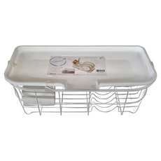 Blance 收納櫃排水籃 帶流動托盤 小, 1層, 白色, 1個