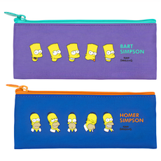 ASittHiNK The Simpsons 辛普森家庭筆袋組, 霸子紫款+荷馬藍款, 1組