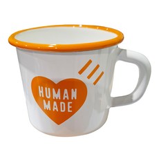 HUMAN MADE 愛心 琺瑯瓷 馬克杯 小 270ml, 橘色, 1個