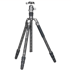 BENRO 百諾 犀牛系列碳纖維三腳架套組, 單腳可拆, 反折收納, 165.5cm全展高度, 16kg承重, FRHN14CVX20, 1組