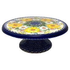 VENA 波蘭陶 蛋糕架 28 x 28 x 10.5cm, 黃花舞曲, 1個