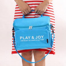 PLAY&JOY BAGS 車用戶外多功能椅背保溫包野餐包, 1個, 藍色