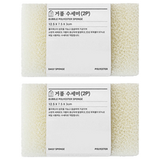 Saenghwalsallim 廚房菜瓜布 Set 聚酯纖維 12.5 x 7.5 x 3cm, 2入, 2組