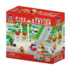 ArTeC 兒童積木 消防局, 70塊, 5歲以上, 包含遊戲墊和貼紙, 1組