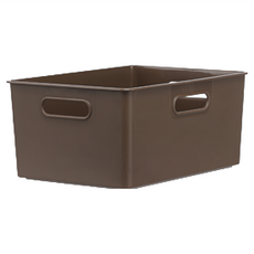 KEYWAY 聯府 博多收納盒, 咖啡色, 5L, 1個