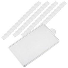 Pimex 蛋糕紙托 89 x 51mm 50張 長方 蛋糕點心包裝盒, 銀色, 1包