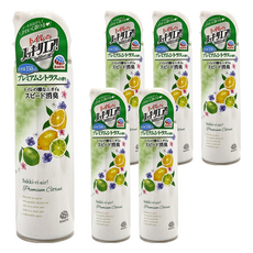 EARTH 地球製藥 Sukki-ri 浴廁除臭抑菌芳香噴霧 清新柑橘香, 350ml, 6罐