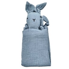 insular 茵秀麗 純色質感小動物純棉紗布安撫巾 兔