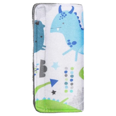 MAYLILY 竹纖推車安全帶保護套, 100%竹纖維布料, minky魔粒布料, 顆粒觸感, 歐盟CE檢驗認證, 國際生態紡織品標準認證, 頑皮飛龍, 1個