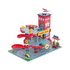 mentari 高樓層迴旋立體停車場 MT-3381 紅色 橡膠木 台灣零件, 1組