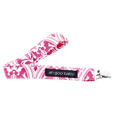 Ah Goo Baby 奶嘴夾, 氣質桃粉, 100%棉, 無奶嘴, 1個