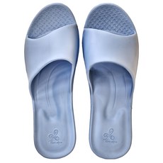 Vero&Nique 維諾妮卡 簡約機能室內拖鞋, Q軟足感, 十字形鞋槽紋路, 止滑, U型機能設計, 吸震加倍, 回彈性, 支撐性, 275mm, 藍色