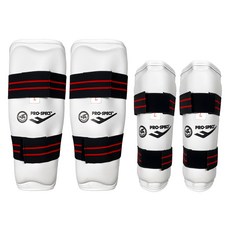 PRO-SPECS PU 跆拳道護臂護脛套組, 白色, 1組