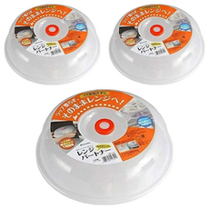 inomata 可微波保鮮蓋 附吊掛孔 收納方便, 透明, 24 x 23 x 5.9cm, 3個