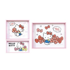 U-House 樺新 Hello Kitty 收納托盤 3入, 1組