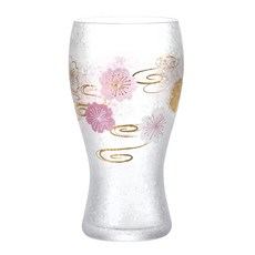 ADERIA 日本製櫻花水紋對杯禮盒 142 x 77mm 380ml 2個, 透明, 1組