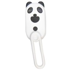 噴霧按摩梳 電動噴頭+藍光 附USB充電線 按摩蓋（可加水&精華液）, 白熊貓, 1個