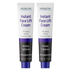 YEOUTH 悠絲 妝前緊實霜 15ml 緊緻肌膚 淡化細紋 平滑細緻肌膚, 2條, 潤色