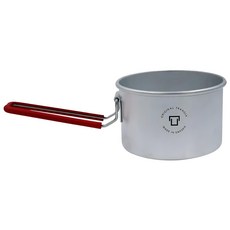 Trangia T-Cup 多用途戶外輕量神杯 紅把手 鋁製 83g±5% 尺寸約Ø112x67/83mm, 1個
