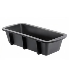 de Buyer 畢耶 黑軟矽膠模系列 長方形磅蛋糕烤模 24x10.5x6.5cm, 1個, 單色